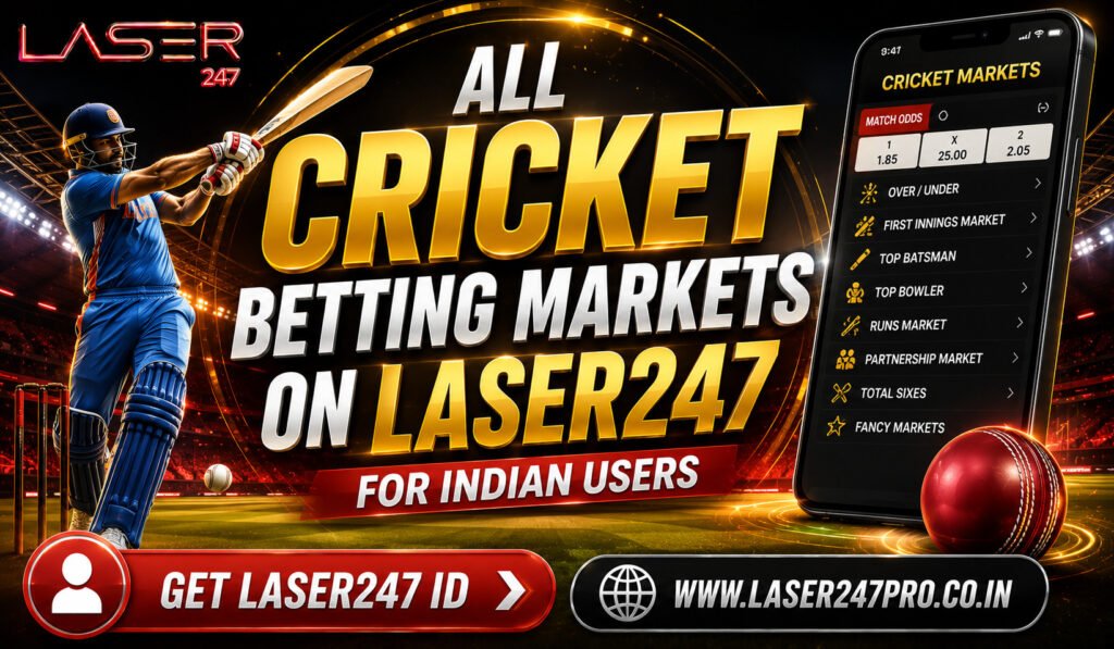 All Cricket Betting Markets on Laser247 for Indian Users