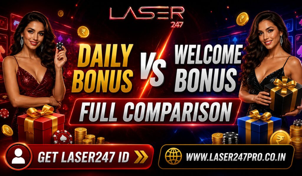 Daily vs Welcome Bonus on Laser247