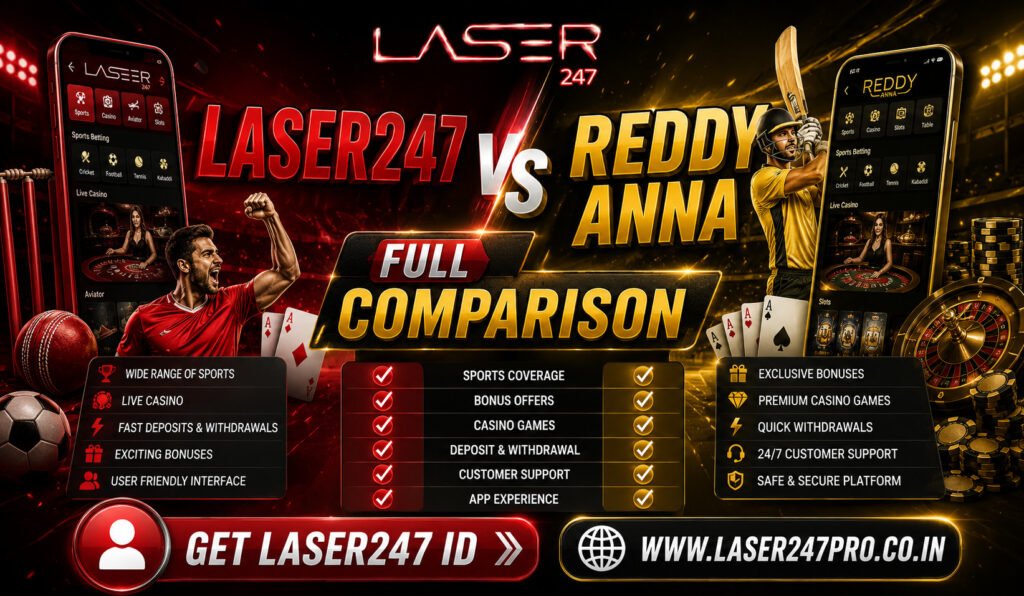 Laser247 vs Reddy Anna Full Comparison